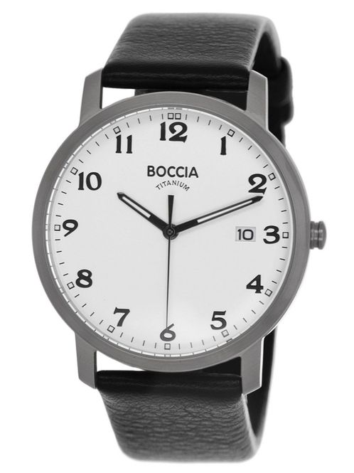 Hovedbilde Boccia Herre Titanur sort rem 3618-01