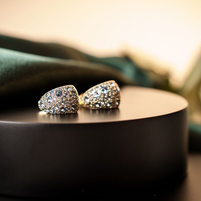 Hovedbilde Nora Mørk øredobber sølv zirkonia blå 710351