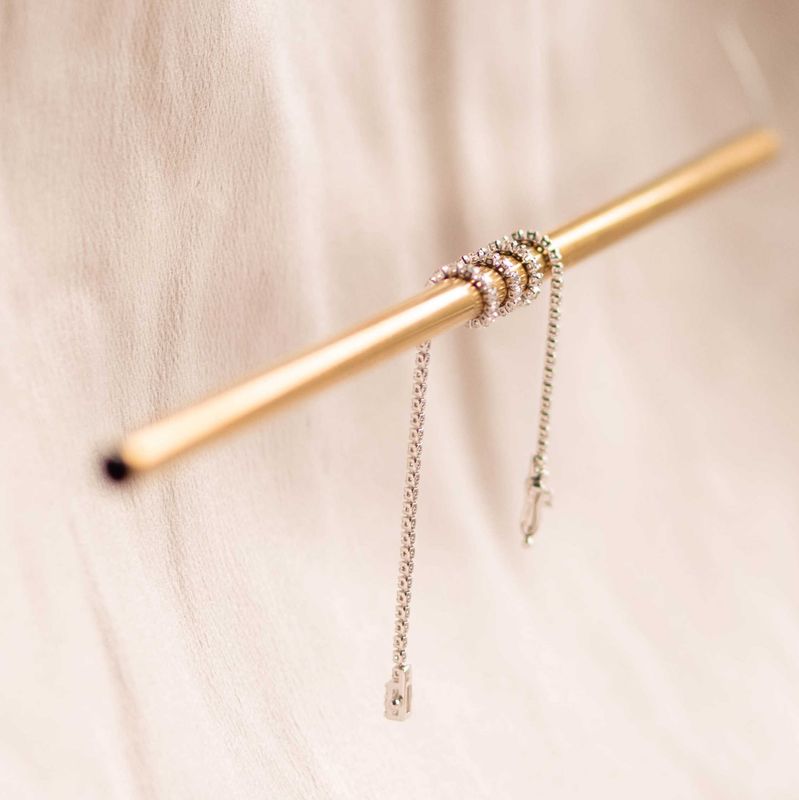 EC Tennisarmbånd diamanter hvittgull