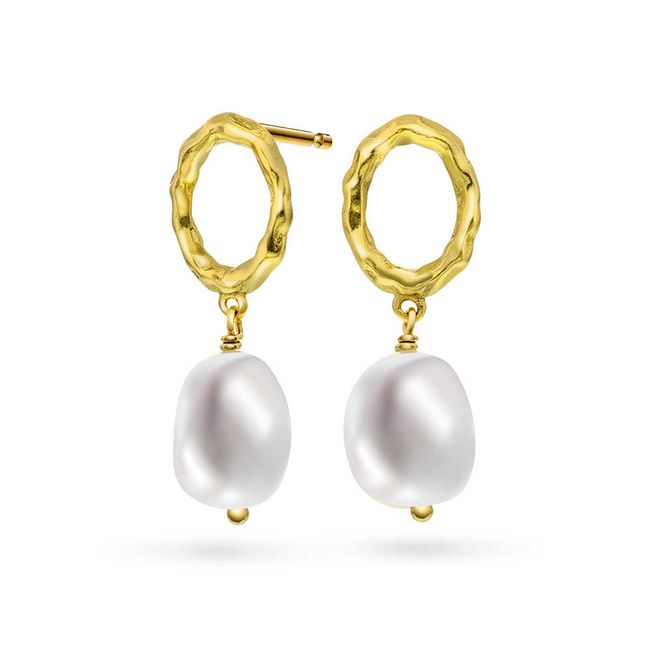 Hovedbilde Shapes Pearl øredobber i sølv med perle 240167