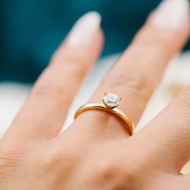 Hovedbilde Gems Contessa ring gull LAB diamanter 0,50ct N240612