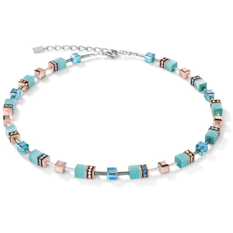 COEUR DE LION Necklace Geocube Turkis 401610-2000