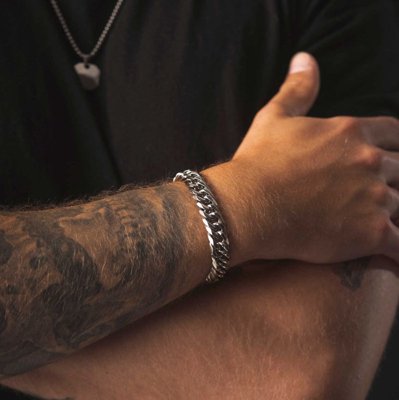 Chain armbånd i stål 972600