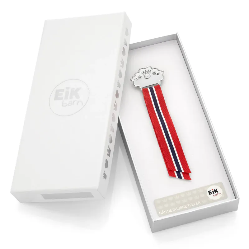 Prins & prinsesse 17.maisløyfe i sølv 8471