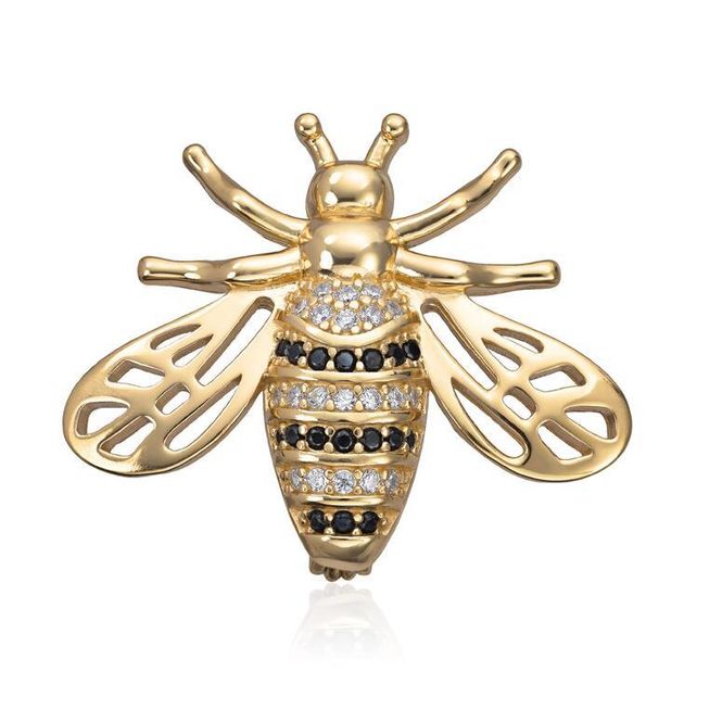 Hovedbilde Redd en bie nål i forgylt sølv 3026402