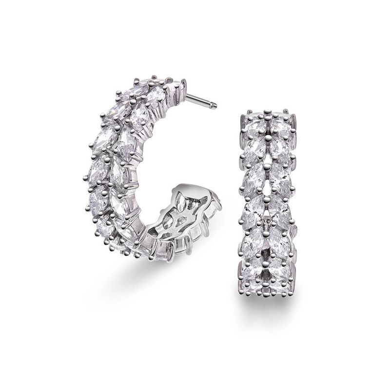 Glam Pan Jewelery Crown øredobber i 925 sølv med zirkonia 992571