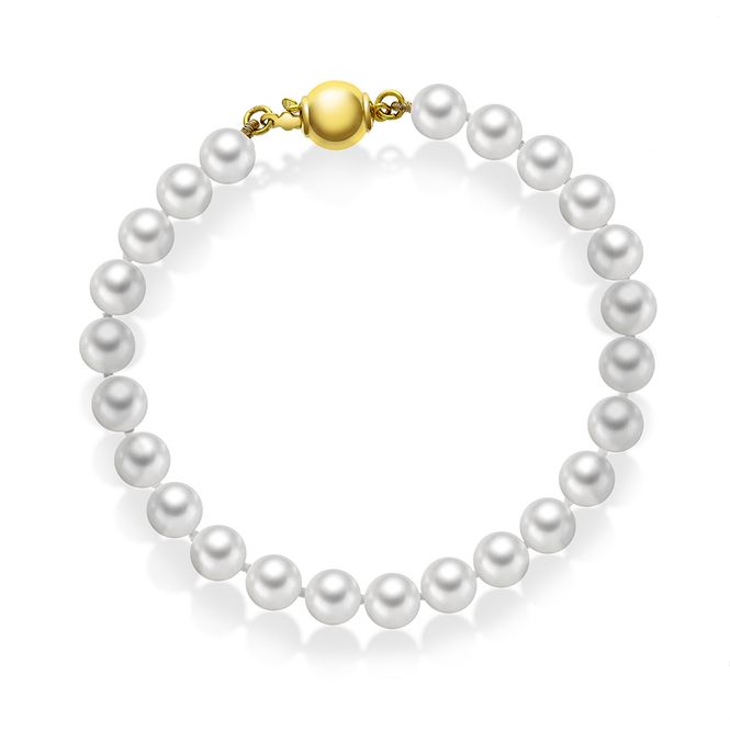 Hovedbilde Armbånd sølv ferskvannsperler 992349