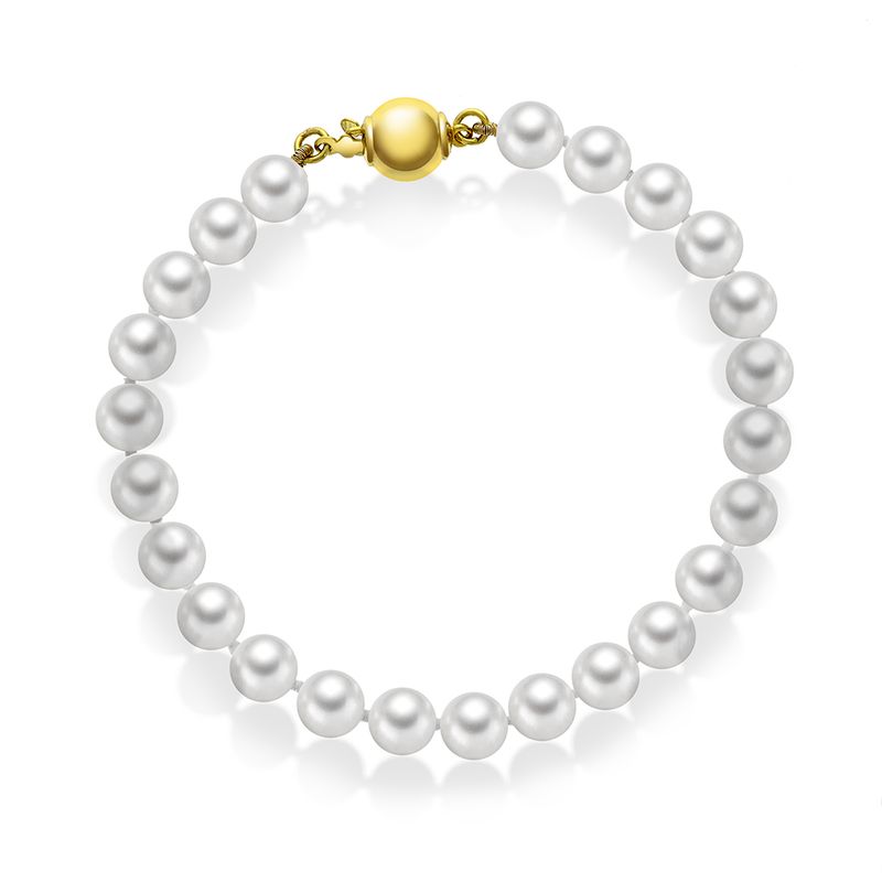 Armbånd sølv ferskvannsperler 992349