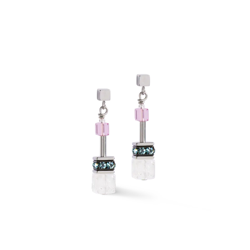 COEUR DE LION Earrings GeoCUBE Iconic Precious pink lilac 4905211927