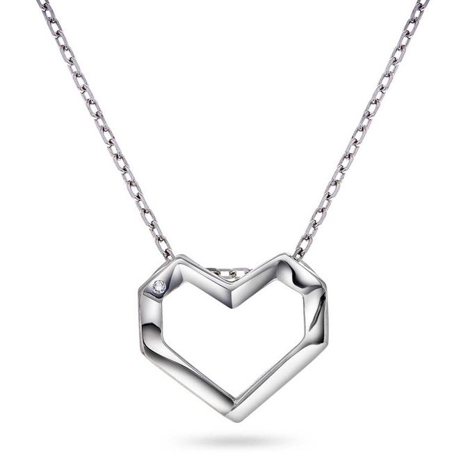 Hovedbilde Smykke i sølv med hjerte 991862