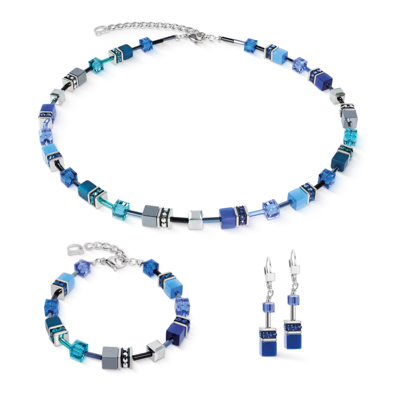 COEUR DE LION Necklace GeoCUBE Iconic azure spirit 2838100729