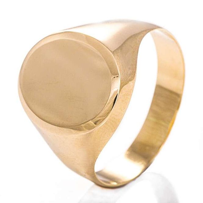 Hovedbilde Signetring i gult gull 57556