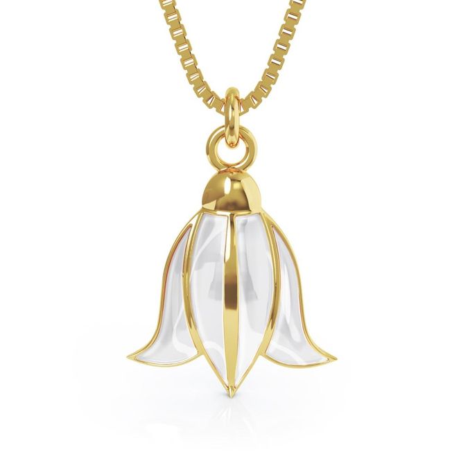 Hovedbilde Blåklokke anheng hvit 860203