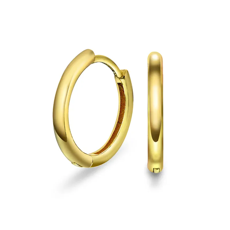 Sandra Lyng Hooked øreringer forgylt sølv 48149