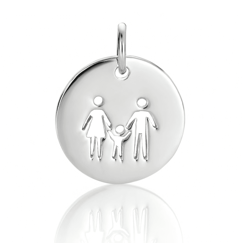 Familie på 3 anheng i sølv 40004