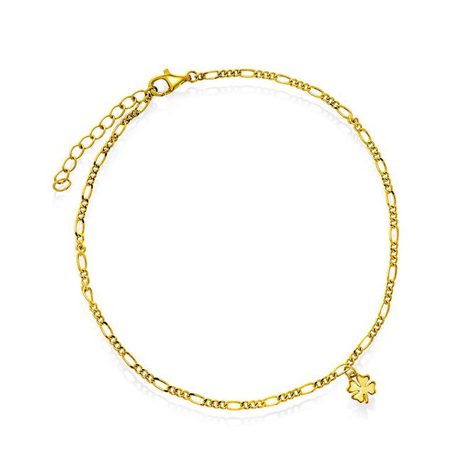Hovedbilde Ankelkjede i sølv kløver 44552.25