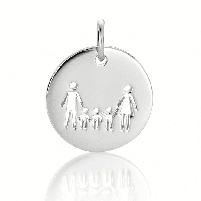 Hovedbilde Familie på 5 anheng i sølv 40006