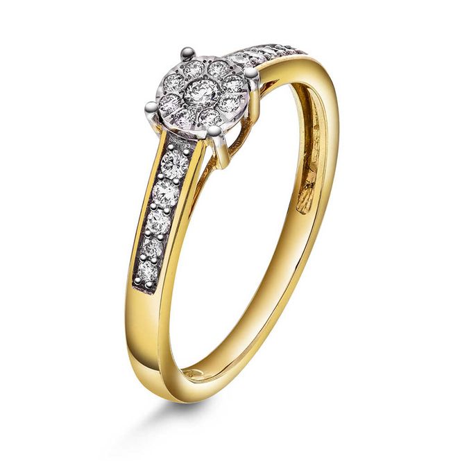 Hovedbilde Ring i gull med diamanter 0,20 ct WP 59793