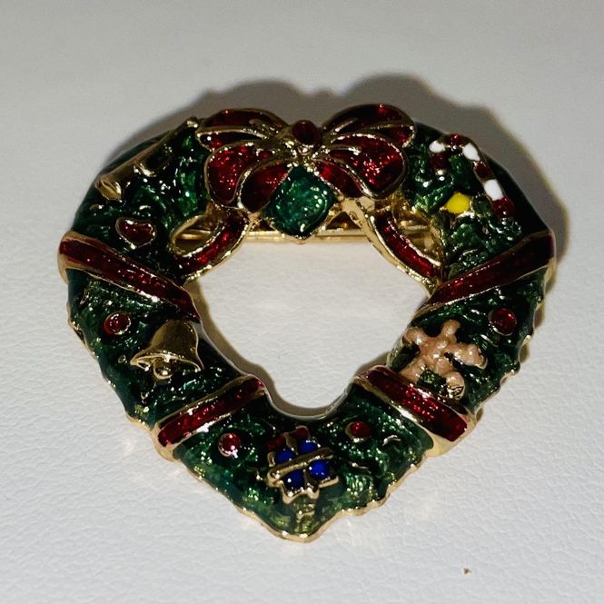 Hovedbilde Brosje Julekrans 00496