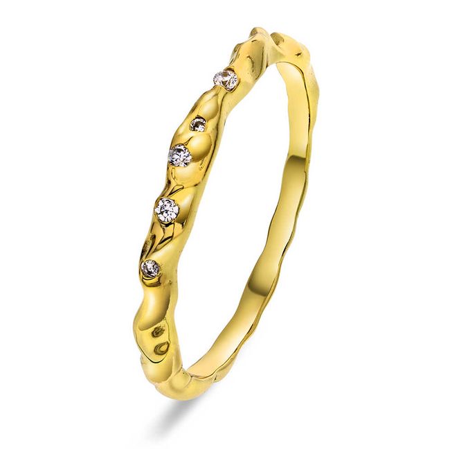 Hovedbilde Shapes Branch ring i sølv med zirkonia 240161