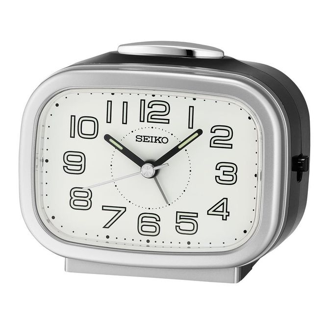 Hovedbilde Seiko Vekkerur, Sølv/Sort QHK060S
