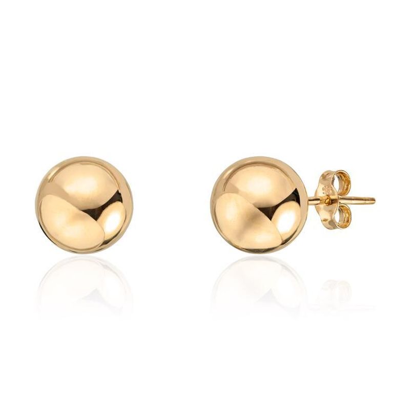 Ørepynt kule 8 mm gult gull 47179