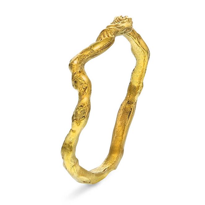 Hovedbilde Shapes Ocean ring i forgylt sølv 240286