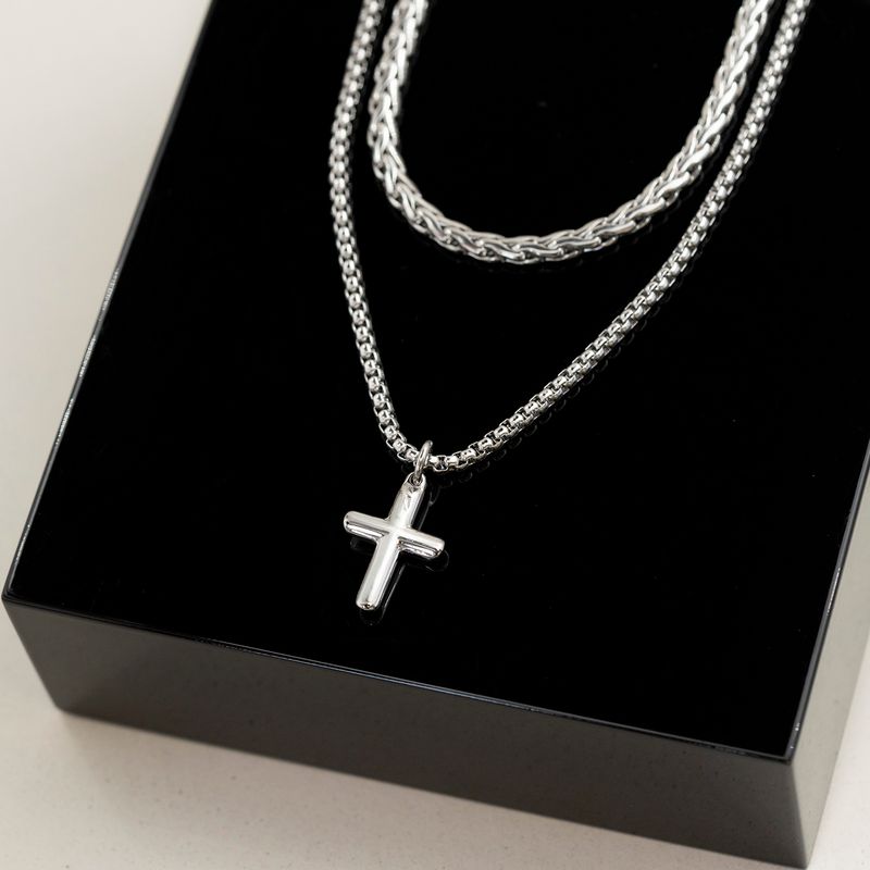 Double chain smykke stål 972621