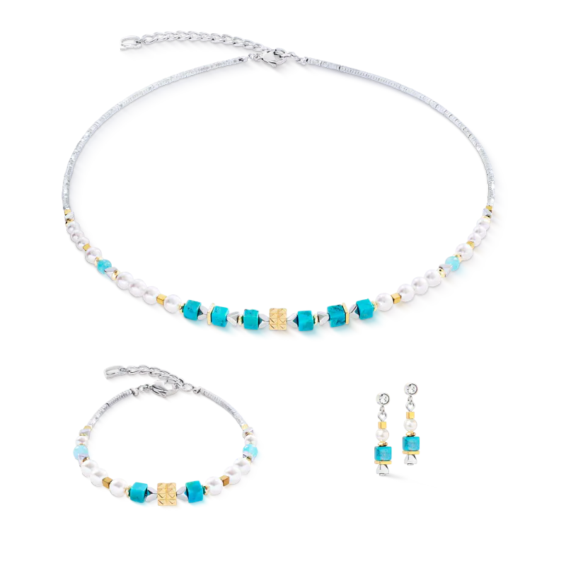COEUR DE LION Bracelet Modern elegance spikes gold turquoise 4314300600