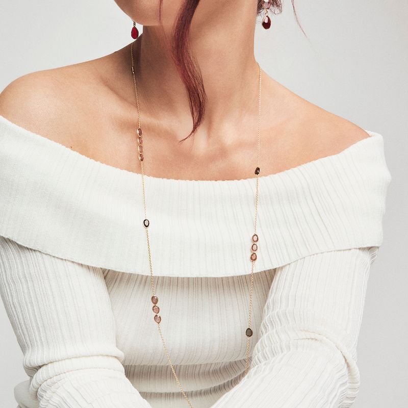 GLAM Mirage kjede sølv stener 992481