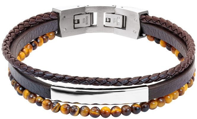 Hovedbilde Bracelet Yale Vintage Steel Brown HB6603