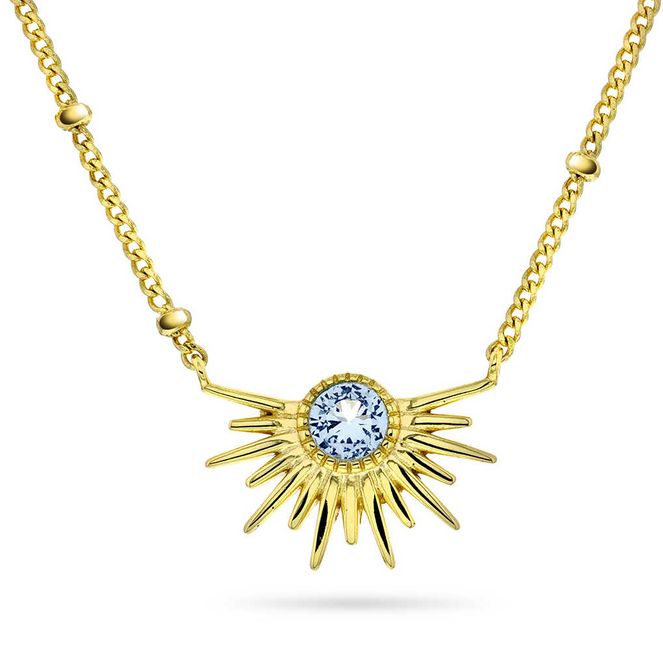 Hovedbilde Shapes Rise smykke i sølv med blå zirkonia 240245