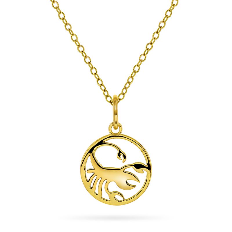 Horoskop Smykke forgylt sølv Skorpionen 992341
