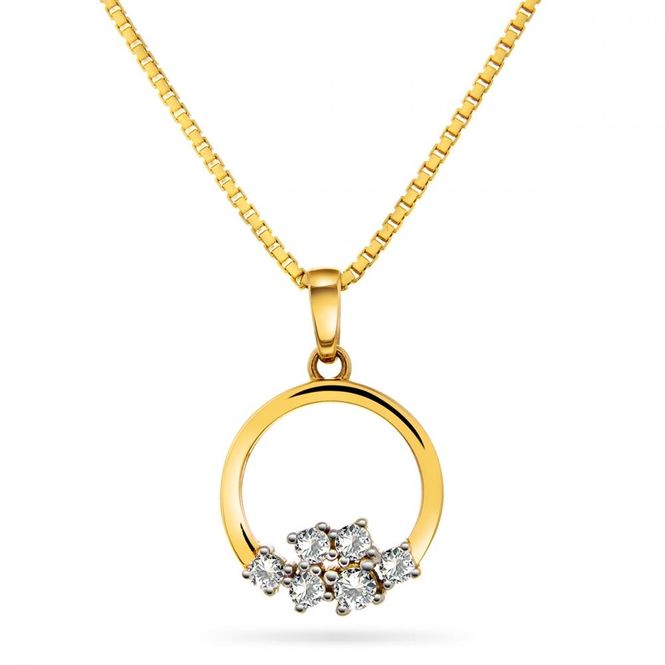 Hovedbilde Anheng gull sirkel cz 52385